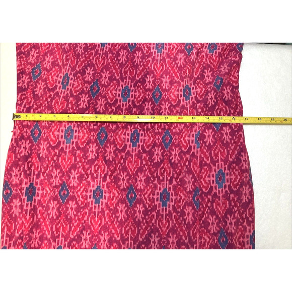 LAUREN RALPH LAUREN Dress Geo-Print Jersey One-Shoulder Wrap Retails $195 (c) - Picture 6 of 8